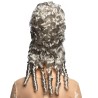 PERRUQUE FEMME RENAISSANCE MARQUISE GRISE AVEC PERLE