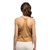 TOP FESTIVAL MARRON A FRANGES COACHELLA HIPPIE OU WESTERN TAILLE M-L
