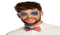 LUNETTES AUX COULEURS DU DRAPEAU AMERICAIN USA