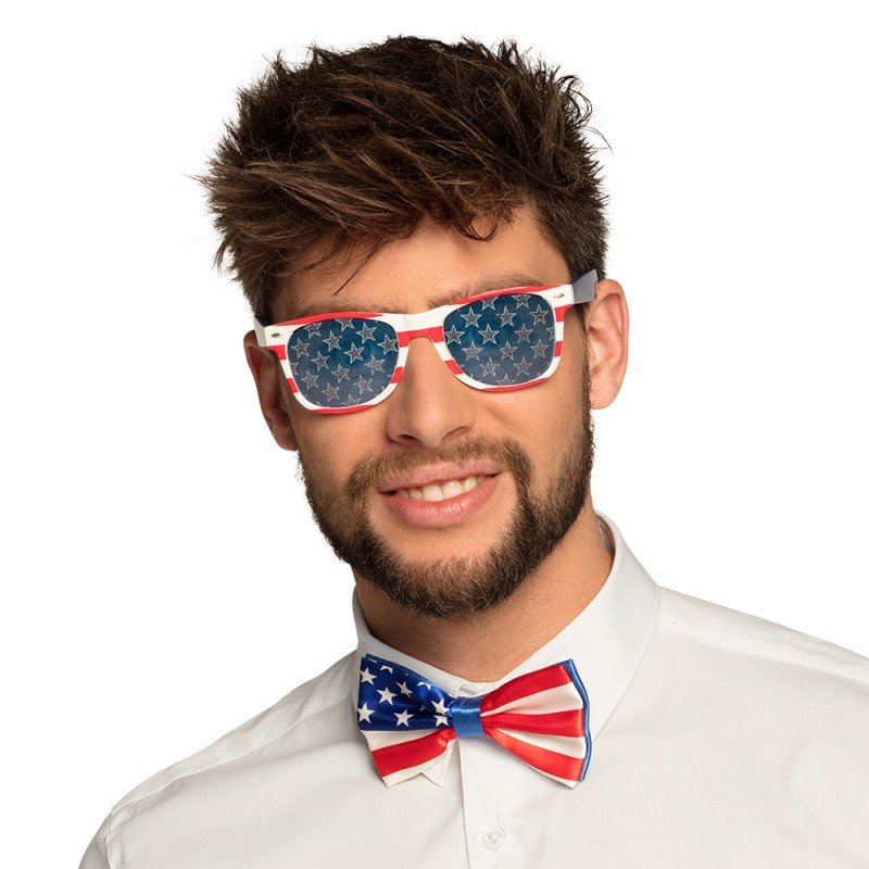 LUNETTES AUX COULEURS DU DRAPEAU AMERICAIN USA