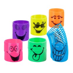 6 RESSORTS SOURIANTS COULEUR ASSORTIS