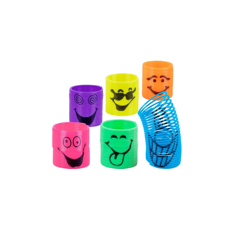 6 RESSORTS SOURIANTS COULEUR ASSORTIS