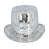 CHAPEAU HAUT DE FORME BOULE A FACETTE DISCO