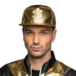 CASQUETTE RAPEUR OR DECO DOLLAR OR 