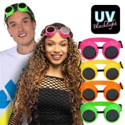 LUNETTES PARTY VIBE FLUO OU NEON ORANGE VERT JAUNE OU ROSE