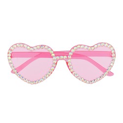 LUNETTES COEUR ROSE AVEC STRASS