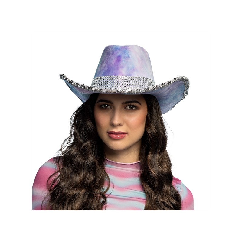 CHAPEAU RODEO WESTERN COWBOY DARLING LILAS BLEU