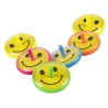 6 TOUPIES SOURIANTS ASSORTIMENT DE COULEURS 4 CM 