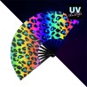 EVENTAIL EN TISSU RAVE WILD XL 64 CM