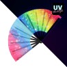 EVENTAIL EN TISSU RAVE VIBES XL 64 CM