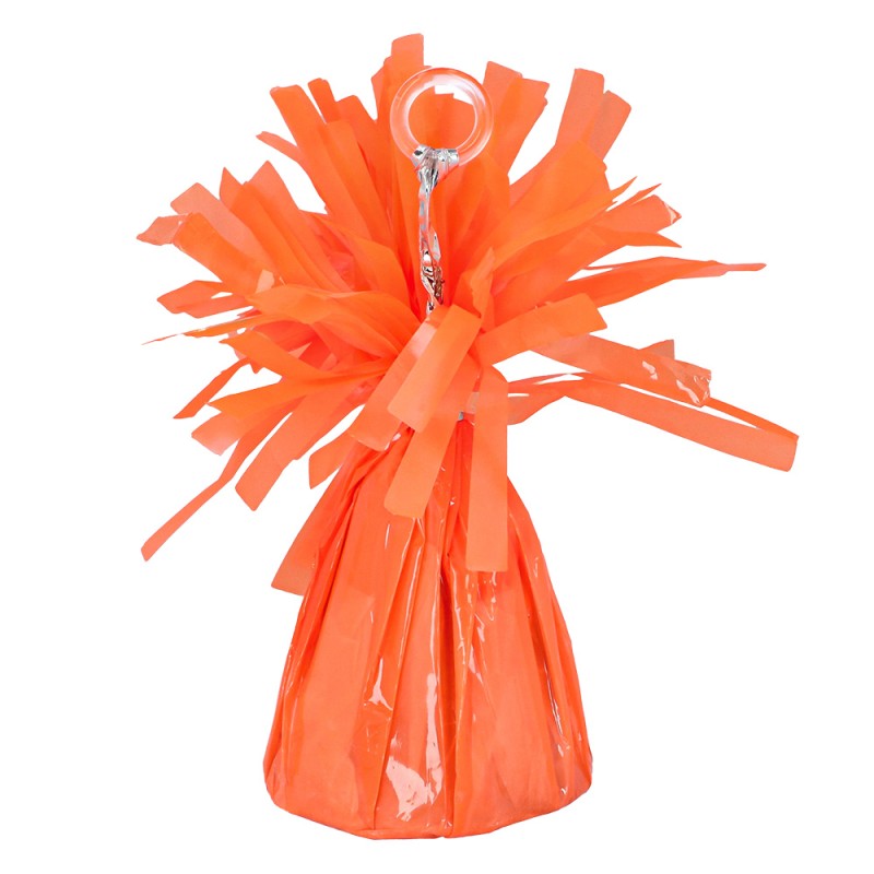 POIDS A BALLONS FRISE ORANGE FLUO