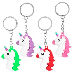 4 PORTE-CLES LICORNE