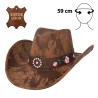 CHAPEAU COW BOY WESTERN FESTIVAL DECOR FLEUR BLOOM
