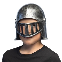 CASQUE DE CHEVALIER A VISIERE MEDIEVAL ENFANT