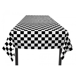NAPPE PLASTIFIEE RACING DAMIER 130 X 180 CM