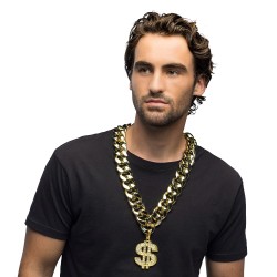 COLLIER DOLLAR GROSSE CHAINE OR MEMPHIS