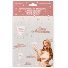 GUIRLANDE FIL JOYEUX ANNIVERSAIRE FANIONS ET LETTRES ROSE GOLD 6 METRES 
