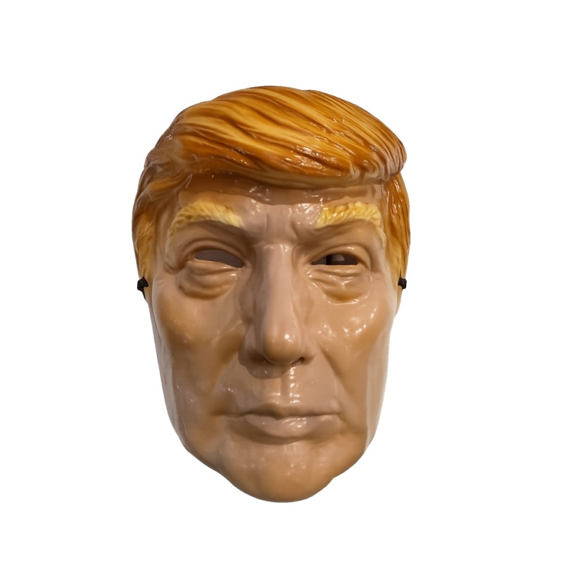 MASQUE PLASTIQUE RIGIDE DONALD TRUMP PRESIDENT AMERICAIN ADULTE