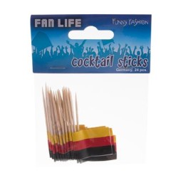 24 PICS APERITIF DRAPEAU ALLEMAND