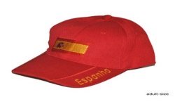CASQUETTE ESPAGNE SUPPORTER DRAPEAU ROUGE ET JAUNE