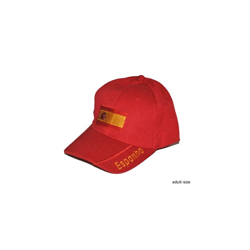 CASQUETTE ESPAGNE SUPPORTER DRAPEAU ROUGE ET JAUNE