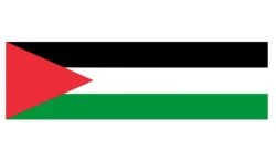 DRAPEAU PALESTINE EN TISSUS 90 X 150 CM