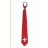 CRAVATE AUX COULEURS DE LA SUISSE 