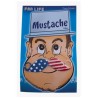 MOUSTACHE SUPPORTERS AUX COULEURS DU DRAPEAU DES ETATS UNIS USA