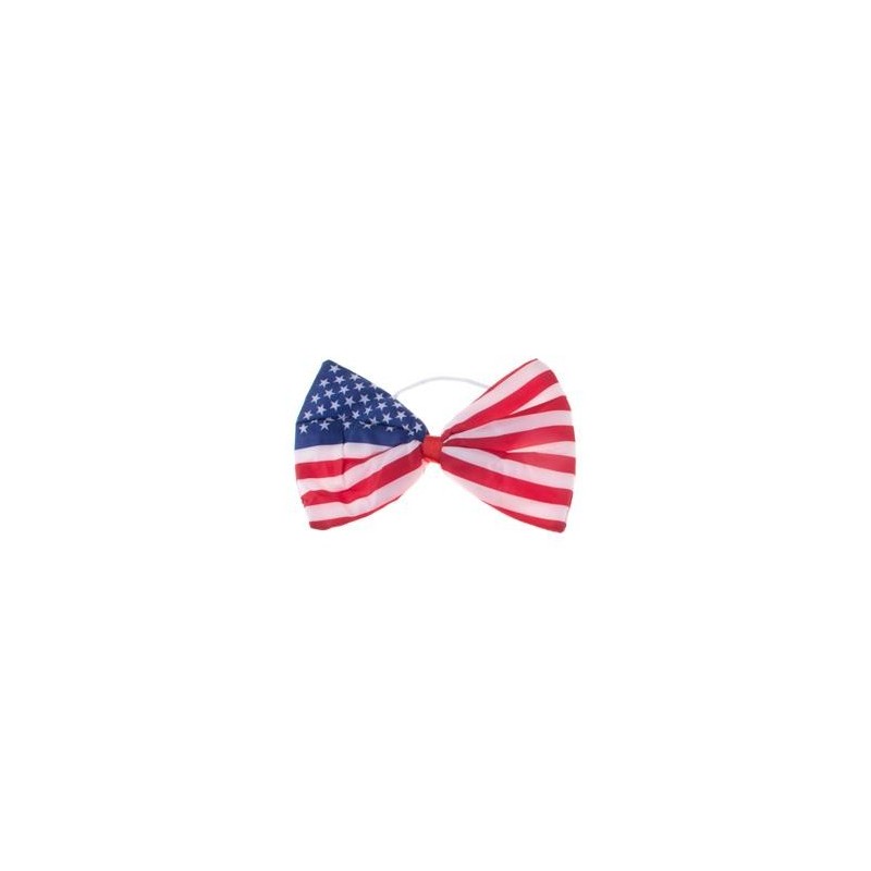NOEUD PAPILLON AUX COULEURS DES ETATS UNIS USA