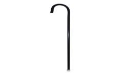CANNE NOIRE DE CHARLOT 80 CM EN PLASTIQUE
