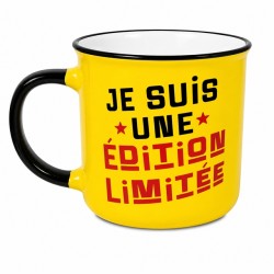 MUG JE SUIS UNE EDITION LIMITEE COULEUR JAUNE