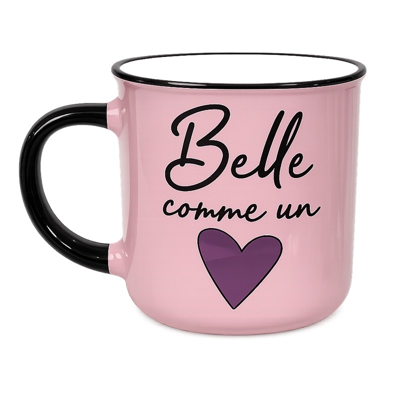 MUG BELLE COMME UN COEUR ROSE