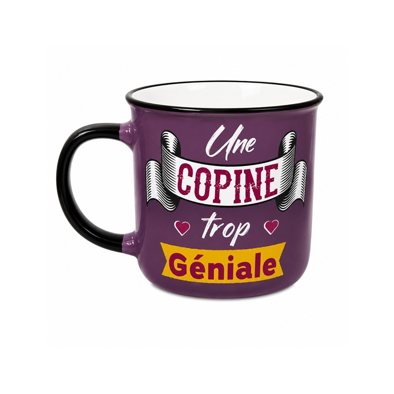 MUG UNE COPINE TROP GENIALE VIOLET