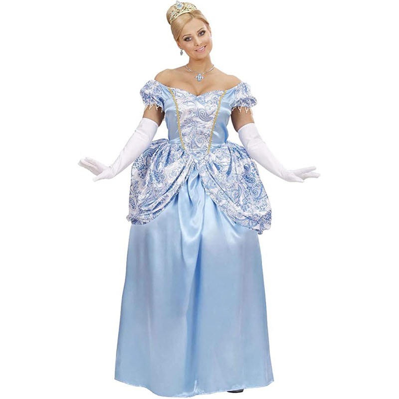DEGUISEMENT ROBE DE PRINCESSE BLEUE CHARMING TAILLE L