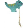 PINATA DINOSAURE RIGOLO BLEU VERT A TAPER