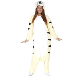 DEGUISEMENT KIGURUMI CHAT KAWAI TIGRE BLANC TAILLE UNIQUE