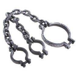 CHAINE DE PRISONNIER POUR LA TETE ET LES MAINS 