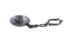 CHAINE DE PRISONNIER AVEC BOULET 17 CM