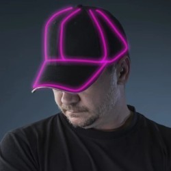 CASQUETTE AVEC LED ROSE FUCHSIA