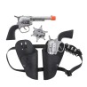 SET COW BOY 5 PIECES 2 PISTOLETS+ HOLSTERS NOIRS BALLES ETOILE DE SHERIFF