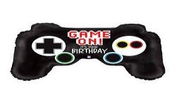 BALLON METALLIQUE MANETTE DE CONSOLE DE JEUX 91 CM 