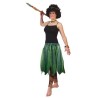 JUPE HAWAIENNE FEUILLES VERTES ADULTE 60 CM