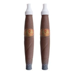 FAUX CIGARE GEANT EN PLASTIQUE 22 CM 2 PIECES
