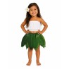 JUPE HAWAIENNE FEUILLES VERTES ENFANT 38 CM