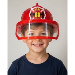 CASQUE DE POMPIER REGLABLE AVEC VISIERE