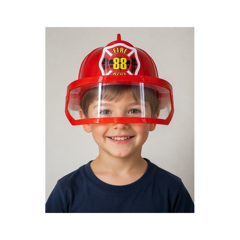CASQUE DE POMPIER REGLABLE AVEC VISIERE