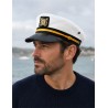 CASQUETTE CAPITAINE DE BATEAU BLANCHE MARIN 
