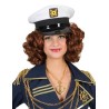 CASQUETTE CAPITAINE DE BATEAU BLANCHE MARIN EFFET REALISTE