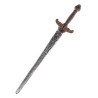 EPEE CHEVALIER EN PLASTIQUE OR ET ARGENT 90 CM 