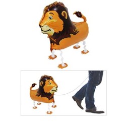 BALLON METALLIQUE MARCHEUR AIRWALKER LION 54 X 63.5 CM 